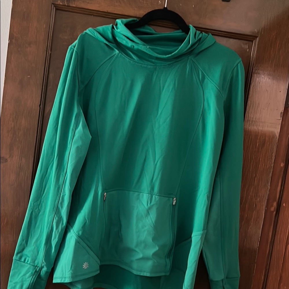 Athleta Green Hoodie Sweatshirt
